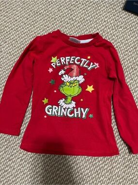 Girls 4T sparkly the grinch long sleeve shirt